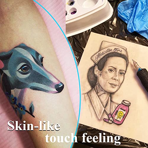 TATTOO PRAKSACIJA I TATTOO TOTTOO - YUGUI 45PCS komplet 15pcs tetovaže mekana kožna praksa sa 30pcs prenose papir DIY PAPIC PAPER