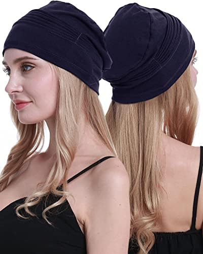 osvyo Cotton Hemo Turbans pokrivala za glavu kapa kapa za žene oboljele od raka kosa