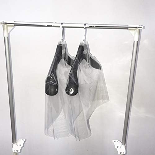 Hemoton 5kom prozirna viseća torba za odjeću protiv moljaca zaštitni poklopac sa patentnim zatvaračem za ormar odjeća za odlaganje