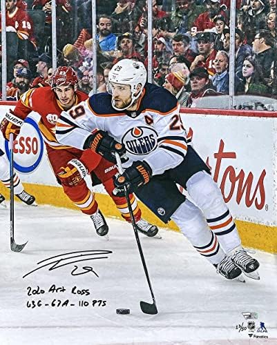 Leon Draisaitl potpisao Edmonton Oilery Limited Edition 16x20 fotografija INSC fanatics - AUTOGREMENT NHL Photos